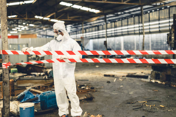Professional Crime Scene Cleanup technician working in Keyport, NJ